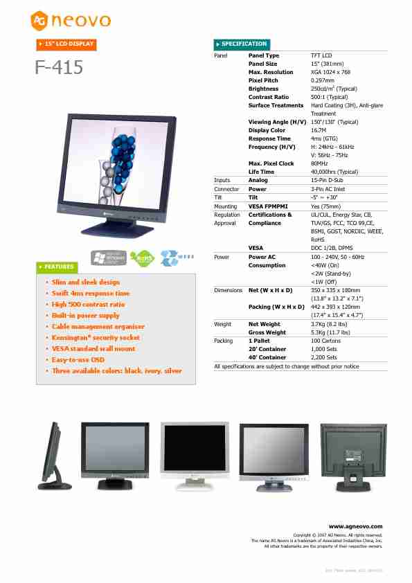 AG Neovo Computer Monitor F-415-page_pdf